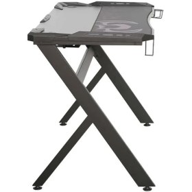 Resim Adore Mobilya Ryze Extreme Karbon Fiber Rgb Oyuncu Masası - Siyah 120X60X76 cm 