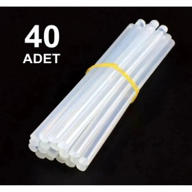Resim AY MAGNET 40 Adet Sıcak Silikon, Şeffaf Mum Silikon, Kalın Silikon Sıcak Yapıştırıcı 11MM 