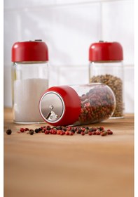 Resim Emsan Simple 6 Parça Baharatlık Kırmızı 