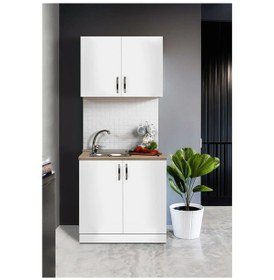 Resim Pramo Mobilya 80 Cm Beyaz Mutfak 