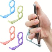 Resim 4 adet Yaratıcı Telefon Tutacağı - Telefon Standı, Başparmak Standı, Masaüstü Telefon Standı, Tembel Stand, Taşınabilir Stand, Kaymaz Halka Standı, Mobil Telefonlar ve Tabletler için Uygun, Canlı Yayın, TV İzleme, Noel Hediyeleri, Kullanışlı Kancalar 