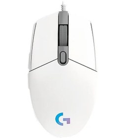 Resim Logitech G102 Fare Usb Kablolu Oyun Faresi 8000 Dpı Gökkuşağı Optik Efekt White 00PH133 