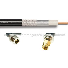 Resim N dişi - SMA erkek 8 METRE LMR400/RWC400 Koaksiyel Kablo 50Ω 