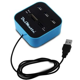 Resim Evo Delmatte 7 Girişli Kart Okuyucu Usb Çoğaltıcı 