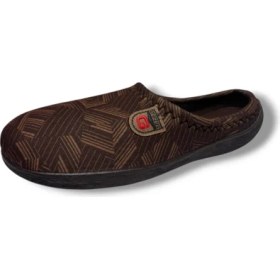 Resim Gezer 16689-26 Çizgi Desenli Termal Erkek Ev Terlik 