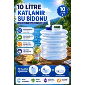 Resim Empressco Opencity 10 Litre Katlanabilir Su Bidonu Musluklu Kamp Piknik Karavan Seyahat Su Kovası Taşınır - Fiyatı, Yorumları 