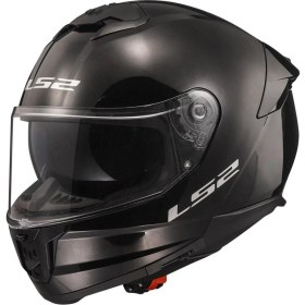 Resim Ls2 Stream 2 Kapalı Kask Siyah XL Tek Renk Özellikli Motorsiklet Aksesuarı 