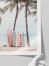 Resim Sörf Tahtaları - Art Print - Photo Luster / 50x70 cm 