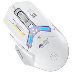 Resim Coofbe Ayarlanabilir DPI Pofesyonel Kablosuz Şarjlı Oyuncu Mouse 2.4G 500mAh Gaming Mouse RGB Işıklı 