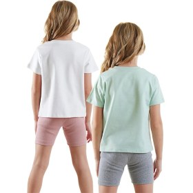 Resim Denokids Çiçekler Kız Çocuk 2'li Pijama Takım 