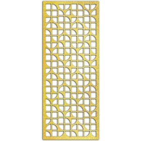 Resim Liar Dekor Liar Ahşap Seperatör (Paravan) - KSP-73 - (10 mm) - (85 cm x 210 cm) - (Gold) 