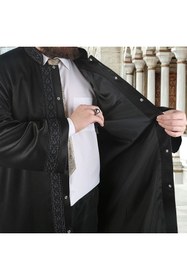 Resim İkranur Lüks Gazze İmam Cübbesi Siyah 