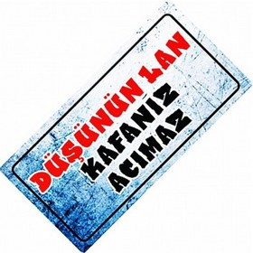 Resim Düşünün Lan Yazılı Sök-tak-pratik Vantuzlu Yeni Nesil Dekor Pl 