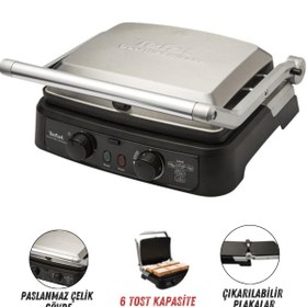 Resim TEFAL Döküm Plaka 2000W Güç Yüksek Kalite Paslanmaz Gourmet Minute Tost Makinesi 