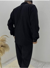 Resim La Boum Kadife Gömlek Pantalon İkili Takım - Rahat Kesim Gri 