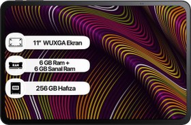 Resim TCL TAB 11 GEN2 6 GB (+6 GB Sanal Ram) 256 GB WUXGA 11" Tablet 