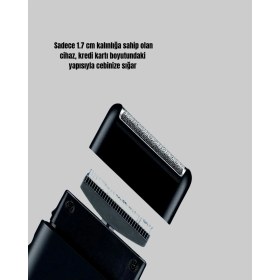 Resim Taşınabilir Elektrikli Tıraş Makinesi USB Şarjlı 5W Motor ve 0.3 mm Hassas Kesim CHN-T775 