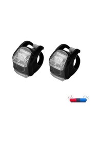 Resim Bisiklet Polis Çakarlı Silikon Ön Arka Lamba Siyah 