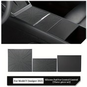 Resim Hightower Tesla Model Y Juniper 2025 Konsol Kılıfı Dayanıklı Kaymaz Dashboard Koruyucu 