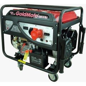 Resim Goldmoto GM10TBJ 10 kVA Trifaze Marşlı ve ipli Benzinli Jeneratör 380V 
