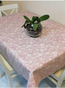 Resim Elyaflı Pvc Muşamba - Desenli Silinebilir Masa Örtüsü 01fnt12113 Bordo 