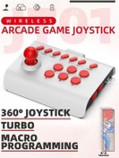 Resim Ganzhoushop Siyah-kablosuz Ps4/ps3/switch/android/ios/street Pc Oyunu Oyunu Oyunu Joystick İçin Fighter/mame Dövüş Denetleyicisi Arcade Vo 
