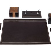 Resim Kahve Deri Unisex Sümen Takımı - S1SU00004533-A98 