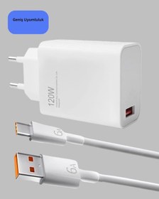 Resim Drnds 120 Watt Turbo Şarj Cihazı Xiaomi Redmi Note 10 11 12 Uyumlu 