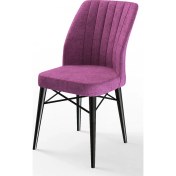 Resim Canisa Concept Flex Serisi Gürgen Ayaklı 4 Adet Sandalye / Siyah Gürgen Ayaklı 