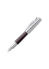 Resim Faber-Castell E-Motion Krom / Ahşap Dolma Kalem Siyah 148220 
