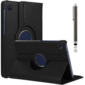 Resim Lenova Tab M10 Tb-328Fu Uyumlu 360 Derece Dönebilen Standlı Kılıf 