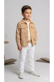 Resim Nanica Kids Erkek Çocuk Müslin Uzun Kollu Gömlek NC-126106 