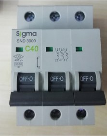 Resim Sigma 3X40A 3 Kutuplu Grup Otomat 