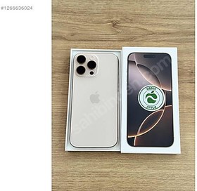 Resim Apple iPhone 16 Pro Max İkinci El YD | 256 GB | Çöl Titanyum 
