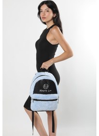 Resim Monte Lui Mnt3637 Peluş Sırt Çantası Mavi Çok Renkli 