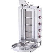 Resim Işıkgaz Silverinox Doğalgazlı 4 Radyanlı Üstten Motorlu Döner Ocağı 