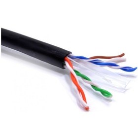 Resim Cat6 Kablo 5 Metre Siyah Jaksız 