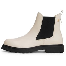 Resim Tommy Hilfiger TH LEATHER CLEATED C, ACI Krem Kadın Bot 