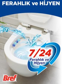 Resim Bref Power Aktiv Okyanus Kokulu Tuvalet Bloğu 10 Adet İkili Paket 