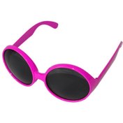 Resim Nessiworld Yuvarlak Yeşilçam 80 li 90 lı Yıllar Parti Gözlüğü Retro Pembe Renk 