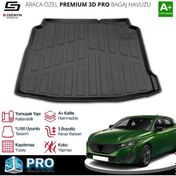 Resim S-dizayn Peugeot 308 3d Pro Bagaj Havuzu 2013-2021 A+ Kalite 