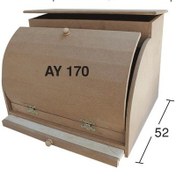 Resim Kesme Tahtalı Ahşap Ekmeklik 52x52cm E339 