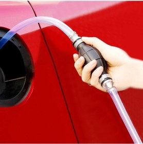 Resim Manuel Yakıt Pompası Yüksek Akış Araba Motosiklet El Sifon Su Balık Tankı Yağ 
