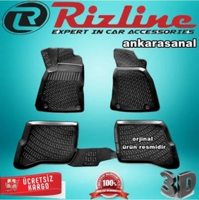 Resim Rizline Vw Passat B5 3D Paspas Havuzlu Siyah 1998-2004 Arası N11.1020 