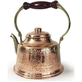 Resim Shark Anatolia Maraş Zımba İşçiliği Bakır Demlik 