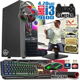 Resim Warbox Deep I3 9100 TURBO:4.20GHZ 8gb Ram 240GB SSD 250GB HDD R7 240-4GB E.kartı 20" Monitör Masaüstü Bilgisayar 