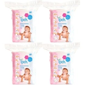 Resim İpek Bebek Temizleme Pamuğu 4 x 60'lı 