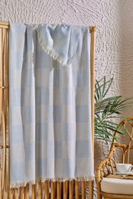 Resim Dama Mavi Peştamal 90x160 cm - Mavi / 90x160 