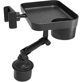 Resim Tenfowee Araba İçin Çok Amaçlı Yemek Masası - Su Bardak Tutucu, Telefon Tutucu Ve Araç İçindeki Eşyaları Düzenlemek İçin Pratik Tray 