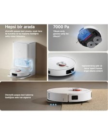 Resim Xiaomi Yeni Seri Robot Vacuum X20 Pro Premium Akıllı Robot Süpürge + Mop 7000PA Emiş Gücü Yedek Toz Torbalı(Türkiye Garantili 